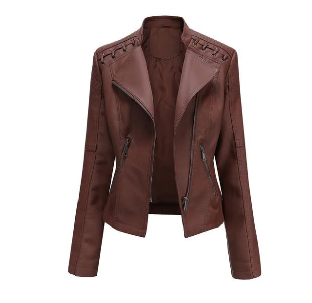 Vera Lamsleren Jasje Voor Dames | Luxe Leatherlook, Veelkleurig