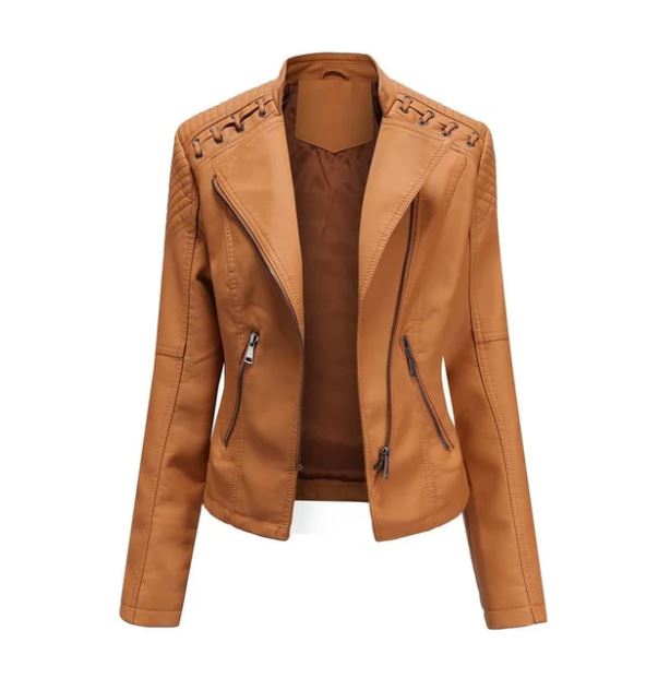 Vera Lamsleren Jasje Voor Dames | Luxe Leatherlook, Veelkleurig