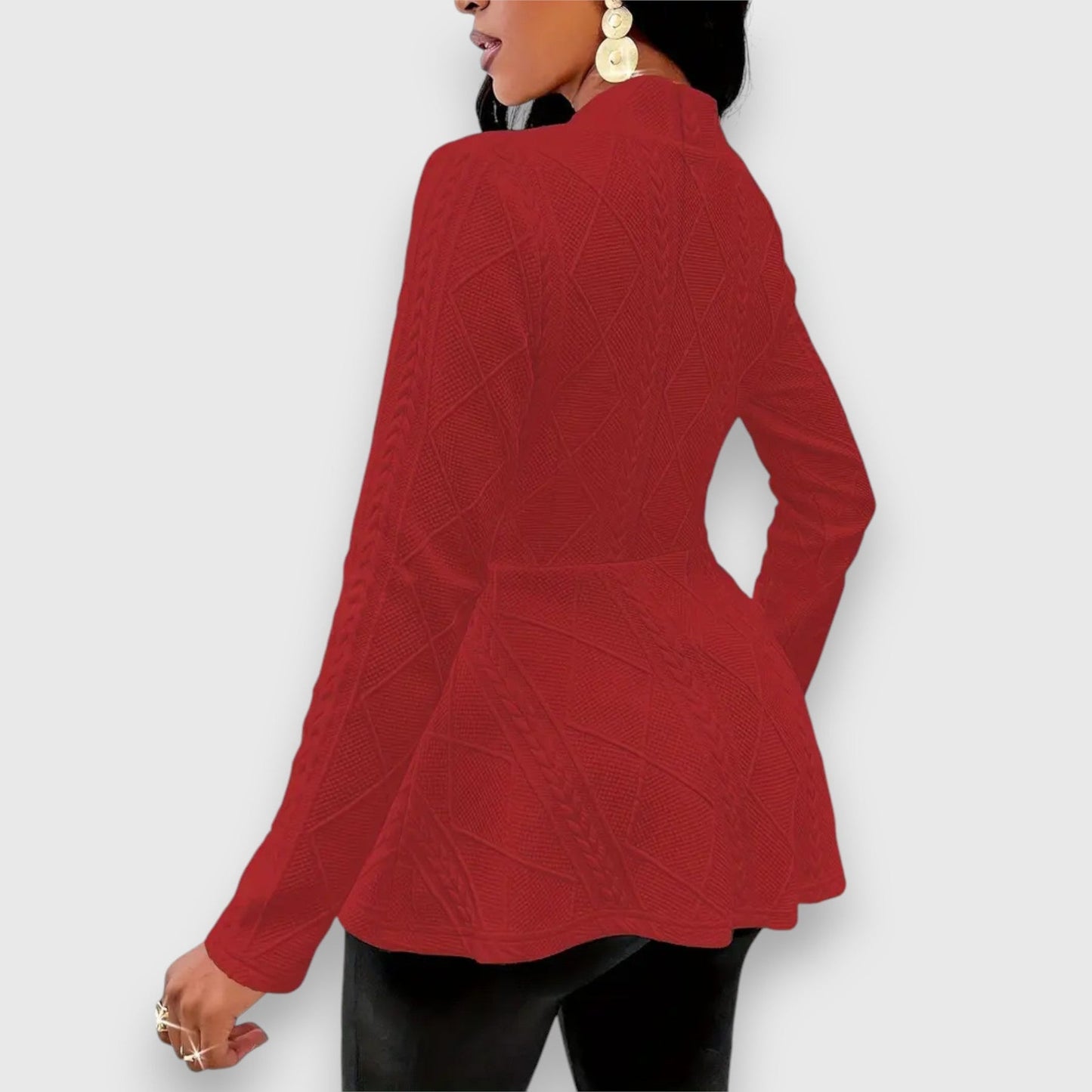 Mariel Blazer Voor Dames | Slim Fit, Met Ruches Zoom