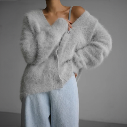 Giulia Luxe Cardigan Voor Dames | Zachte Cashmere-Look, Neutrale Kleuren
