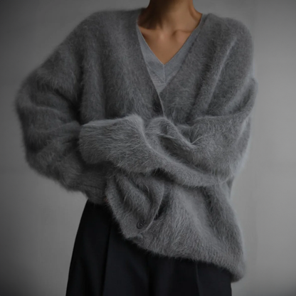 Giulia Luxe Cardigan Voor Dames | Zachte Cashmere-Look, Neutrale Kleuren