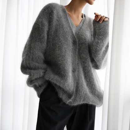 Giulia Luxe Cardigan Voor Dames | Zachte Cashmere-Look, Neutrale Kleuren