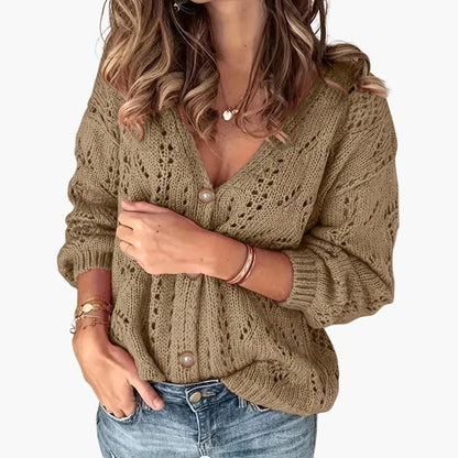 Saskia Gebreide Cardigan Voor Dames | Knopen Voorop, Kleurrijke Keuze