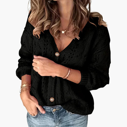 Saskia Gebreide Cardigan Voor Dames | Knopen Voorop, Kleurrijke Keuze
