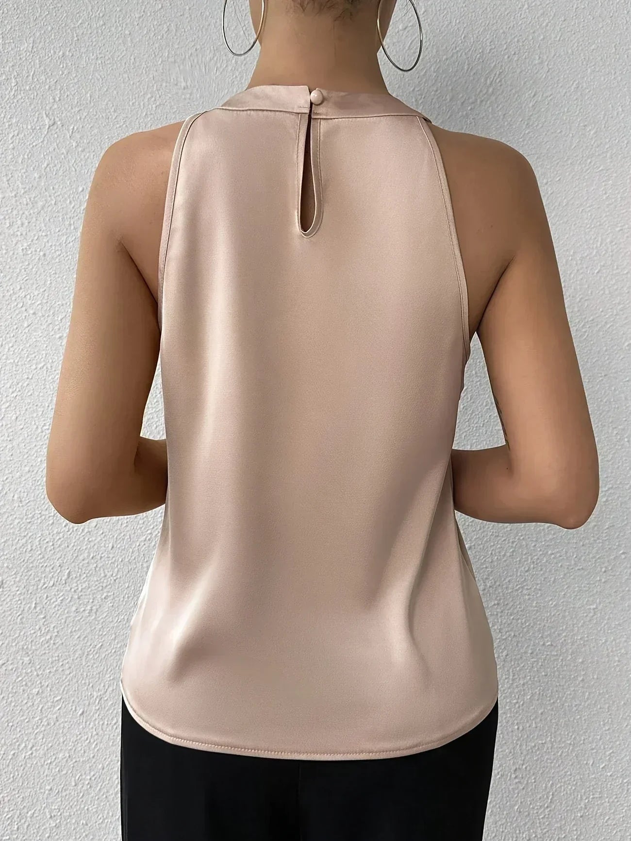 Elira Satijnen Blouse Voor Dames | Open-Schouder Elegant, Veelzijdige Stijl