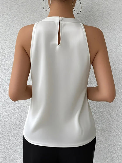 Elira Satijnen Blouse Voor Dames | Open-Schouder Elegant, Veelzijdige Stijl