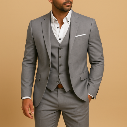 Boris Slim Herenpak voor Heren | SlimFit Drie-delig Set