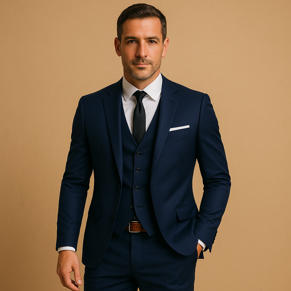 Boris Slim Herenpak voor Heren | SlimFit Drie-delig Set