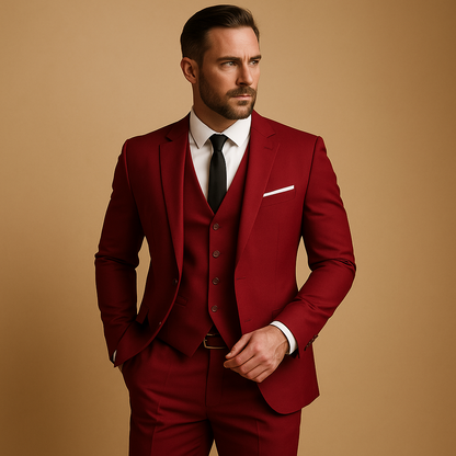 Boris Slim Herenpak voor Heren | SlimFit Drie-delig Set