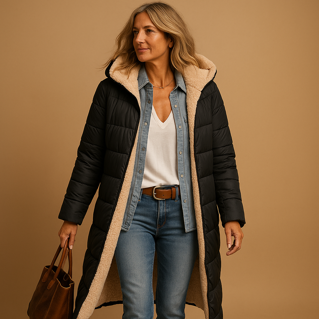 Ylva Lange Winterjas voor Dames | Warme Elegante Jas