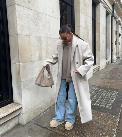Jantine | Lange Oversized Jas voor Dames