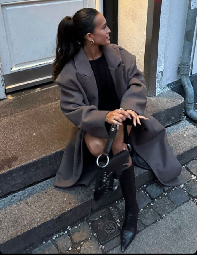 Jantine | Lange Oversized Jas voor Dames