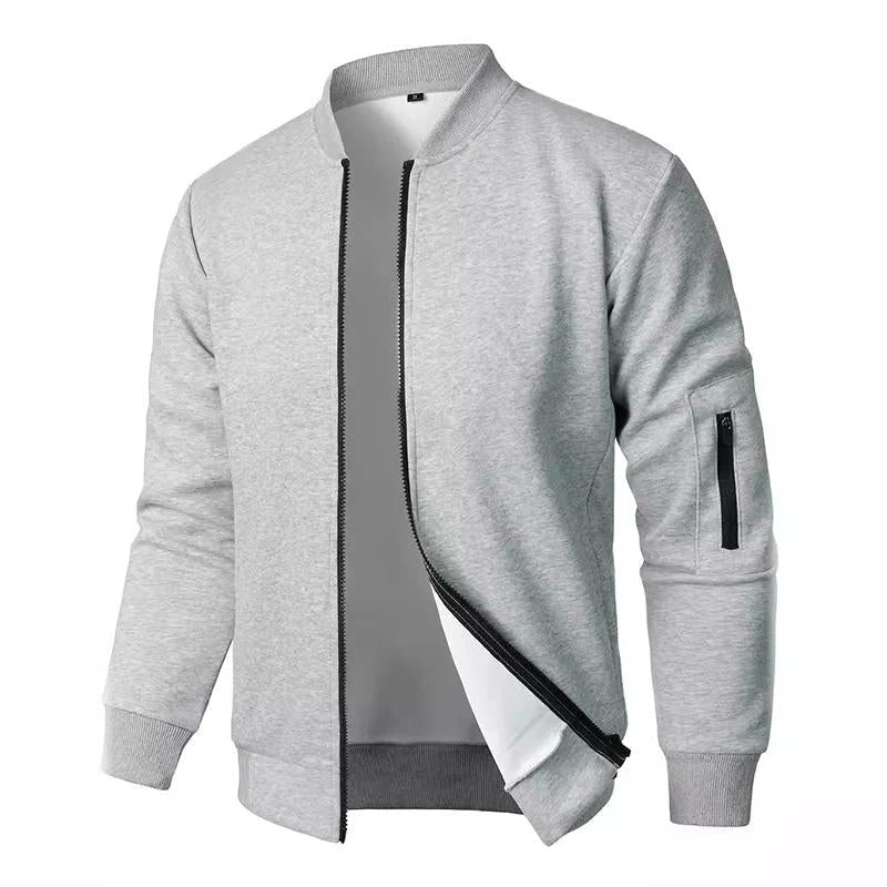 Robin – Chaqueta para hombre con cremallera continua y cuello alto