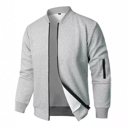 Robin – Chaqueta para hombre con cremallera continua y cuello alto