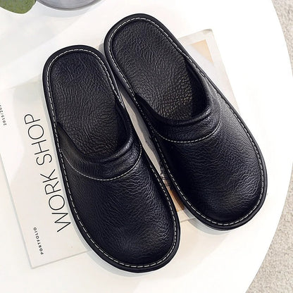 Husein | Elegante leren pantoffels voor dames en heren