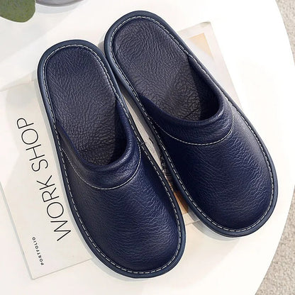 Husein | Elegante leren pantoffels voor dames en heren