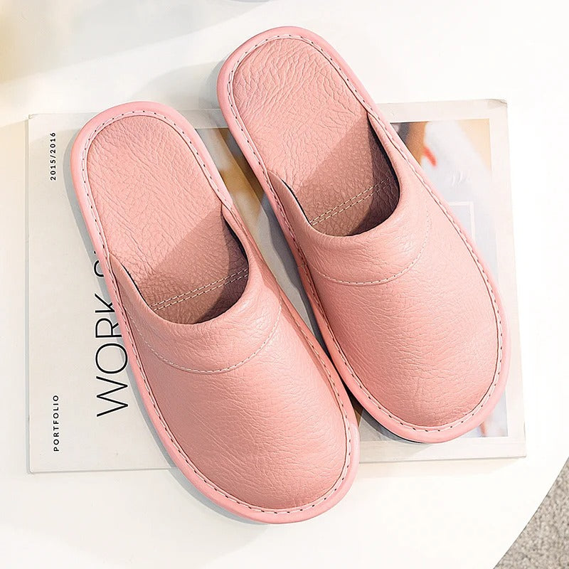 Husein | Elegante leren pantoffels voor dames en heren
