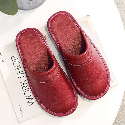 Husein | Elegante leren pantoffels voor dames en heren