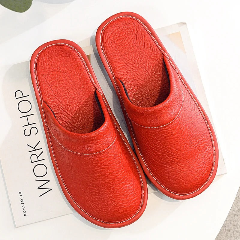 Husein | Elegante leren pantoffels voor dames en heren