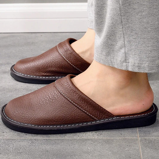 Husein | Elegante leren pantoffels voor dames en heren