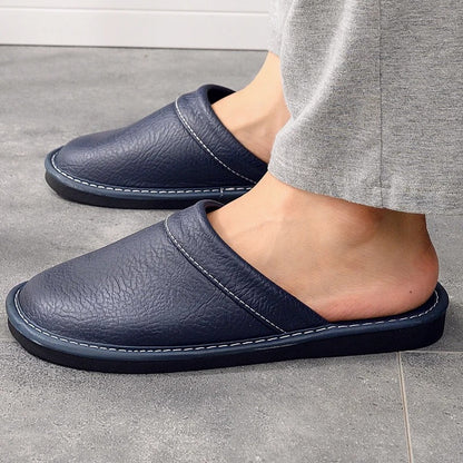 Husein | Elegante leren pantoffels voor dames en heren