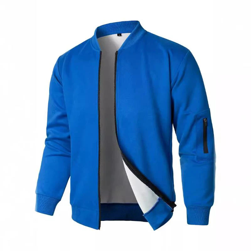 Robin – Chaqueta para hombre con cremallera continua y cuello alto