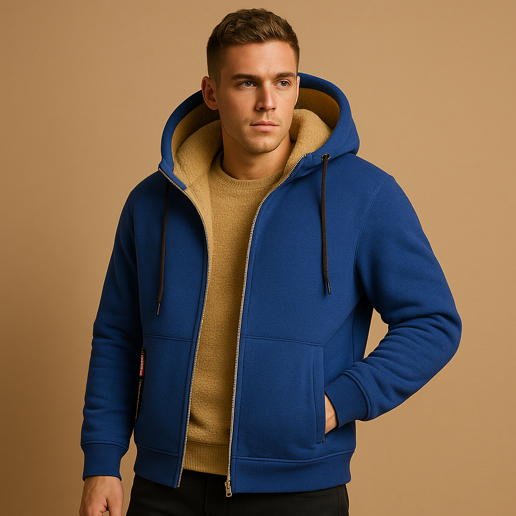 Koert Hoodie met Rits Voor Heren | Warme Stof, Dagelijks Comfort
