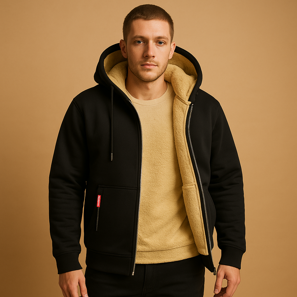Koert Hoodie met Rits Voor Heren | Warme Stof, Dagelijks Comfort