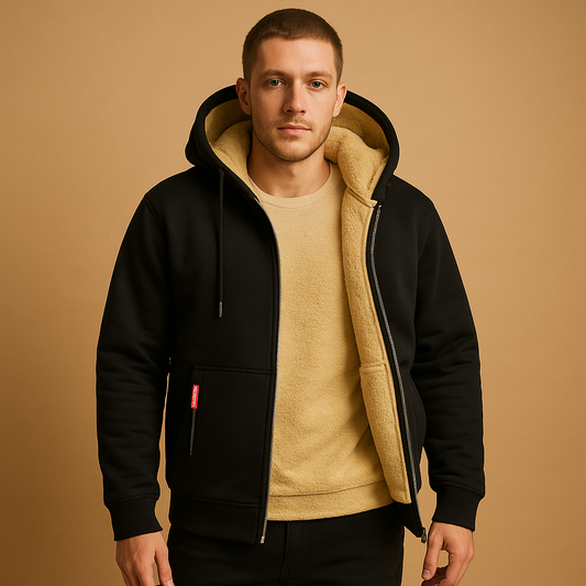 Koert Hoodie met Rits Voor Heren | Warme Stof, Dagelijks Comfort