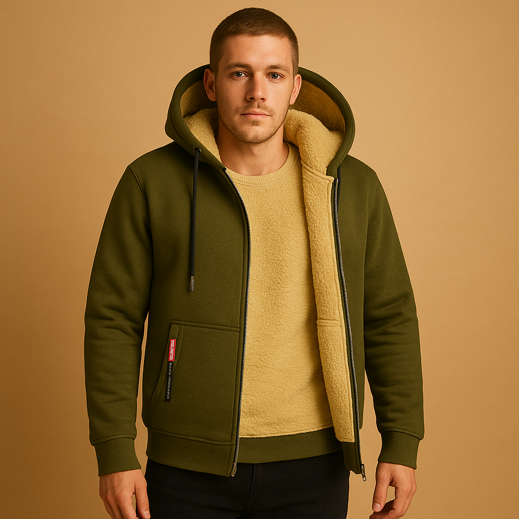 Koert Hoodie met Rits Voor Heren | Warme Stof, Dagelijks Comfort