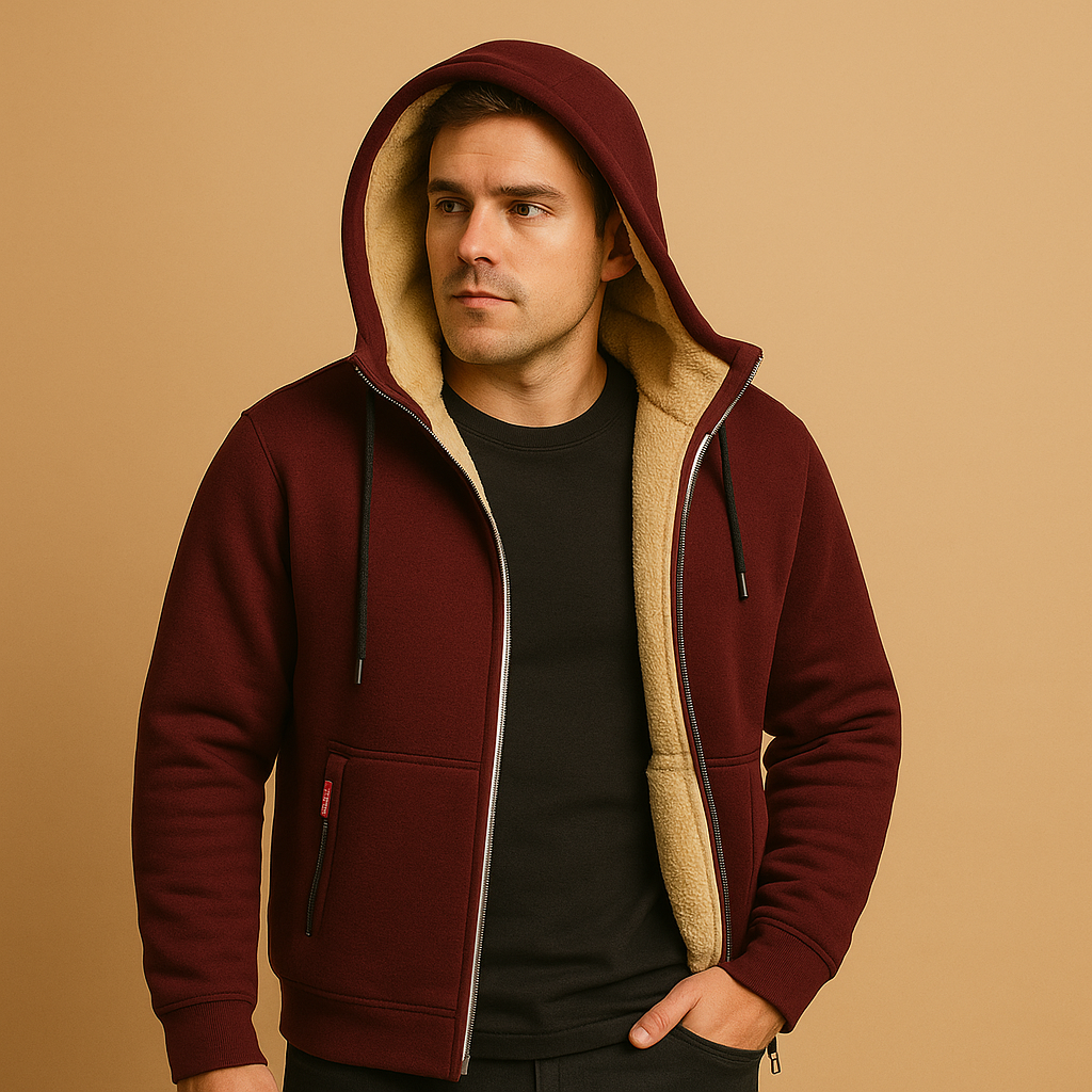 Koert Hoodie met Rits Voor Heren | Warme Stof, Dagelijks Comfort