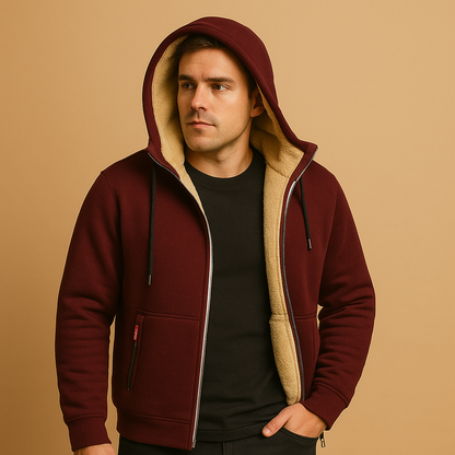 Koert Hoodie met Rits Voor Heren | Warme Stof, Dagelijks Comfort