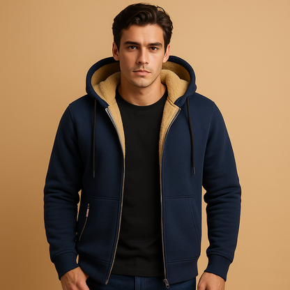 Koert Hoodie met Rits Voor Heren | Warme Stof, Dagelijks Comfort