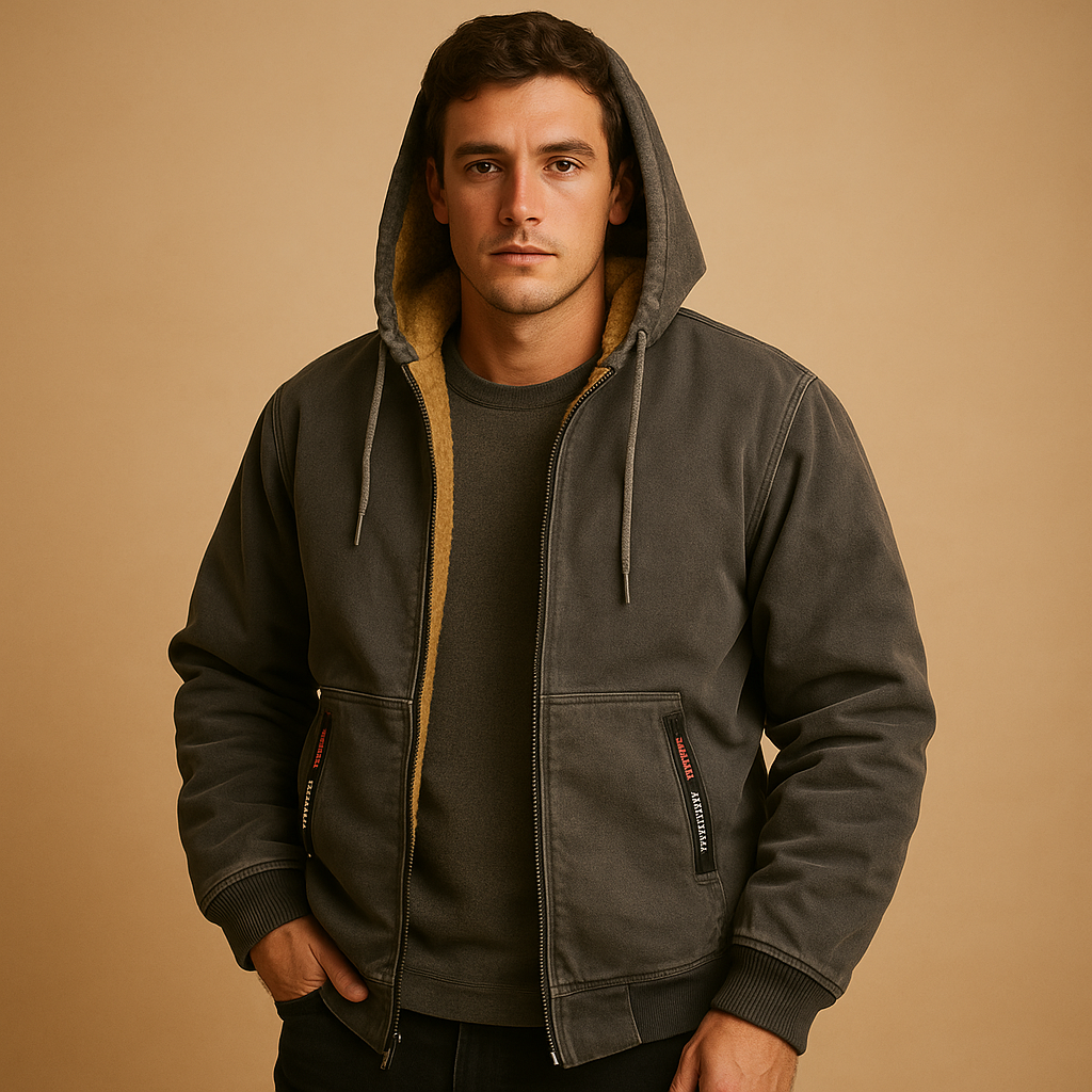 Koert Hoodie met Rits Voor Heren | Warme Stof, Dagelijks Comfort